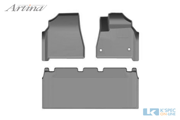 Artina 3Dフロアマット フロント+セカンド セット 90系ノア