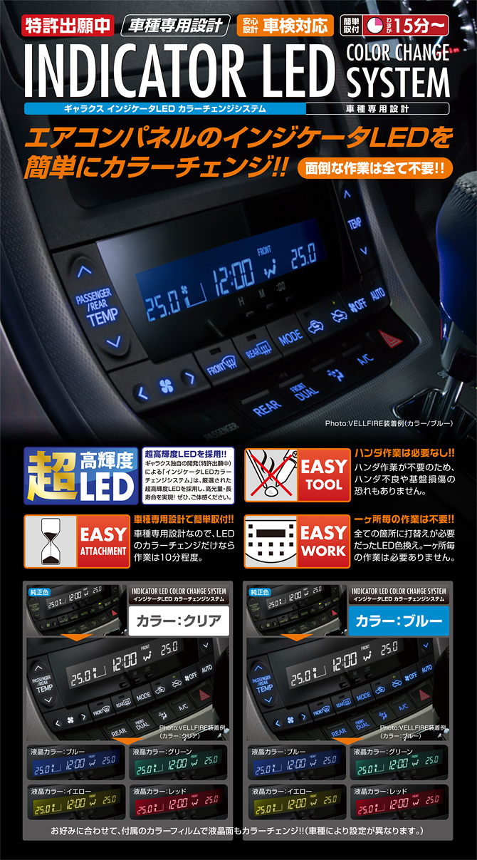 GARAX インジケーターLEDカラーチェンジシステム【70系ノア/ヴォクシー